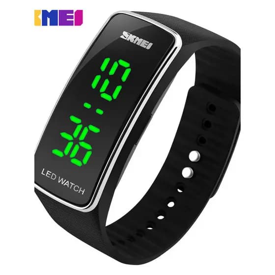Momento beleza novo estilo moda pulseira à prova dwaterproof água esportes relógio eletrônico versão coreana led relógio