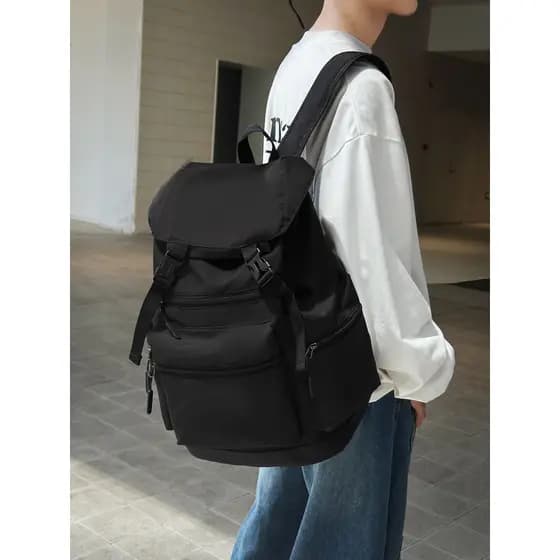 Mochila estilo funcional ao ar livre, masculina, feminina, grande capacidade, à prova d'água, bolsa de viagem, estudante