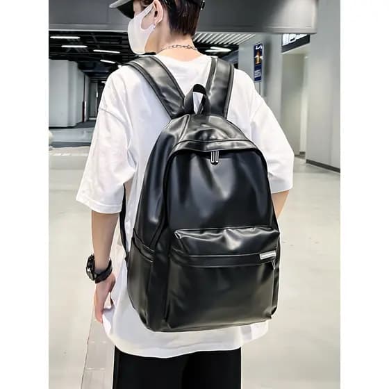 Casual classe mochila masculina estilo Hong Kong Street Wear mochila de grande capacidade masculino versão coreana All-M