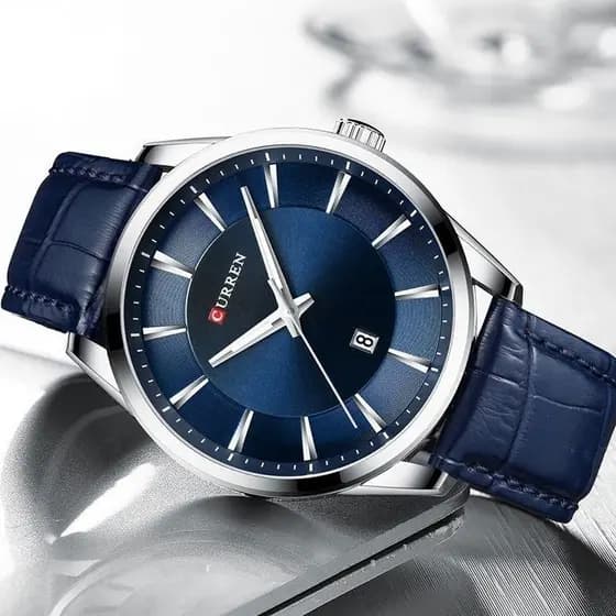 Karien genuíno novo estilo cinto calendário relógio masculino à prova dwaterproof água luminoso automático relógio de qu