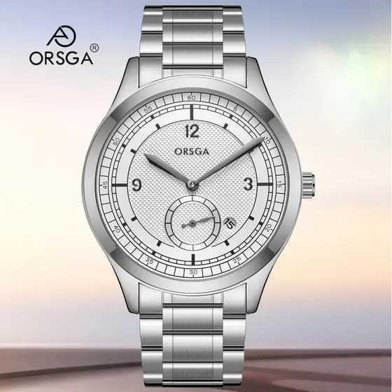 ORSGA Moda Masculina Relógio Calendário Negócios High-End Casual Relógio de Quartzo Masculino Relógio de Negócios Moda S
