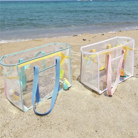 Saco de praia de grande capacidade saco de armazenamento à prova dwaterproof água natação banheiro banho portátil higien
