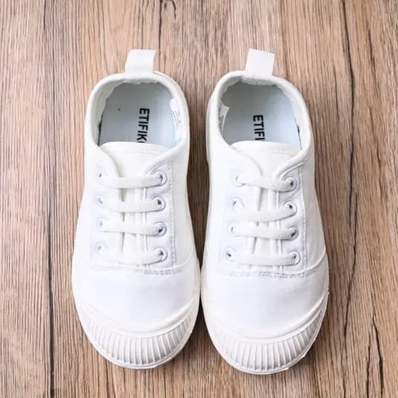 Jardim de infância bebê meninos meninas cor sólida estudantes crianças esportes sapatos de pano interior crianças sapato