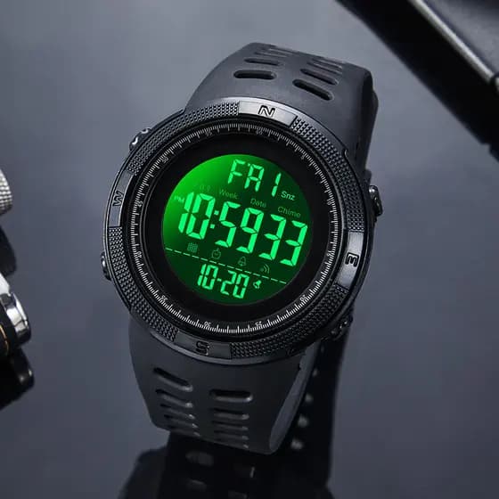 Skmei Moment Bonito Masculino Esportes Ao Ar Livre Alto Valor Grande Mostrador Multi-função Luminoso Estudante Relógio E