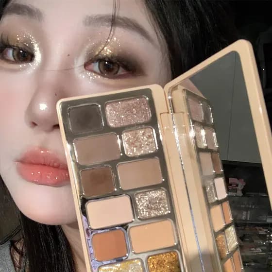 Paleta de sombras Macaron novo estilo cor terra filha extravagante sombra paleta de cimento fumado paleta de sombras col