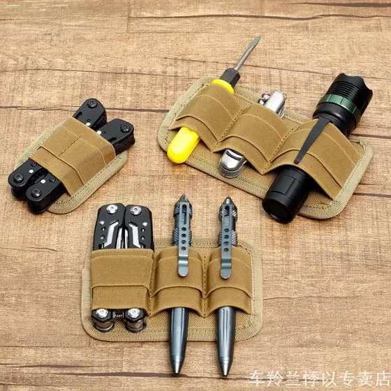 Mochila esportes ao ar livre pendurado saco lanterna acessório saco EDC acampamento tático pasta placa Mini saco de arma