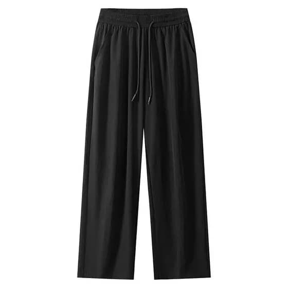 Calças masculinas estilo verão calças pretas soltas calças esportivas novas calças casuais primavera calças retas calças