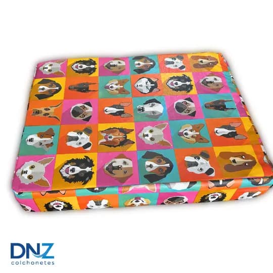 Cama impermeável colchão para cachorro 90x50x8cm alta qualidade conforto