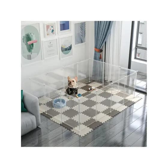 Cerca para cães, animais de estimação, interior com banheiro, gaiola para cães e gatos, porta de isolamento, combinação
