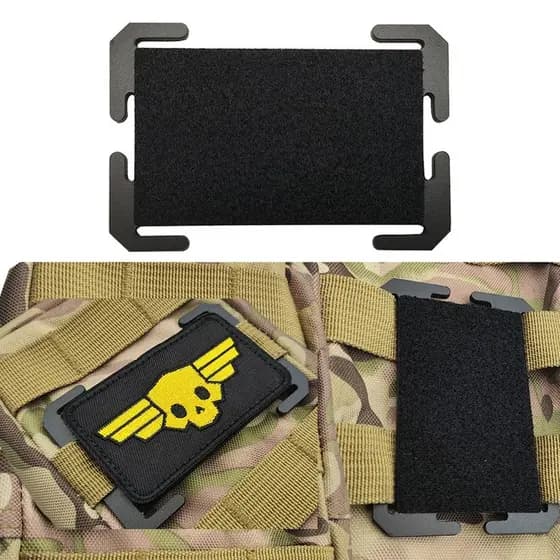 Molle sistema dedicado saco fivela equipamentos ao ar livre mochila acessórios Velcro emblema Horizontal Vertical dupla
