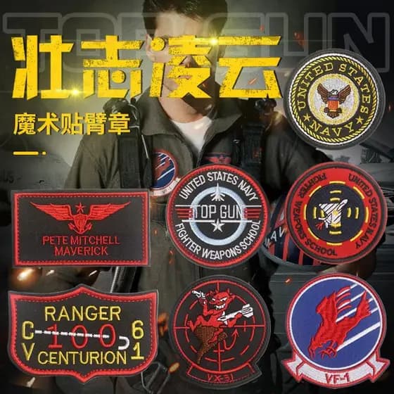EUA VF-1 Jaqueta Bomber Jaqueta de Couro Aviação Zhuangzhi Lingyun Bordado Velcro Braçadeira Crachá Ventilador Militar