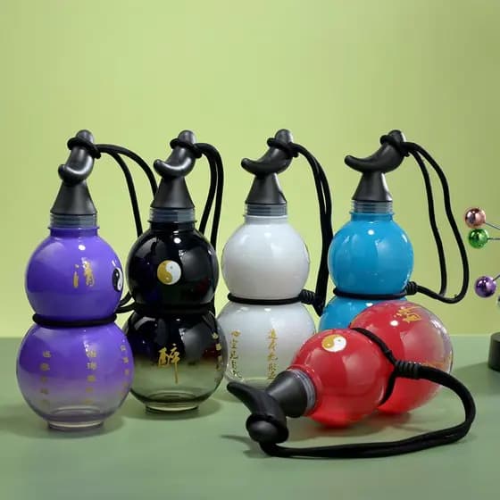 Copo de garrafa de água de cabaça mito preto pode ser transportado pode levantar 750ml presente de grande capacidade mod