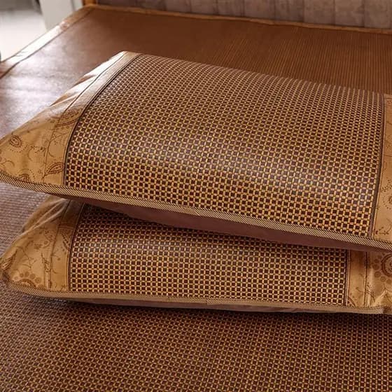 Travesseiro legal tapete verão legal fronha Rattan tapete único duplo travesseiro capa de verão verão fronha uma peça re