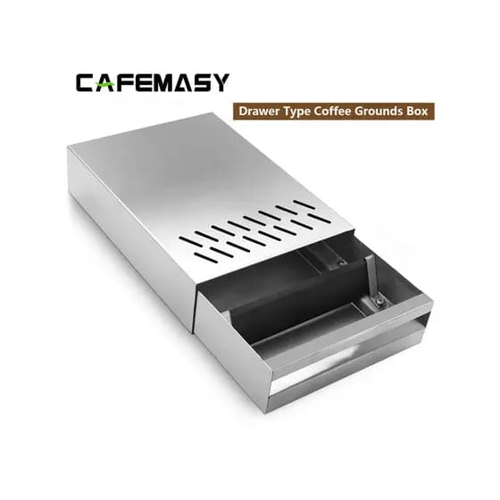 Tipo gaveta balde de borras de café bater borras caixa de armazenamento de grãos de café em pó balde moedor Base Mini ve
