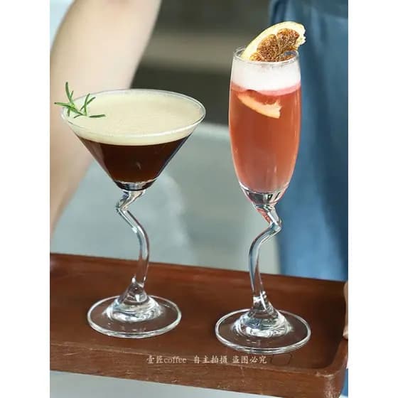Alto valor momento bêbado mistura especial copo de café Designer champanhe vidro criativo Martini Cocktail copo