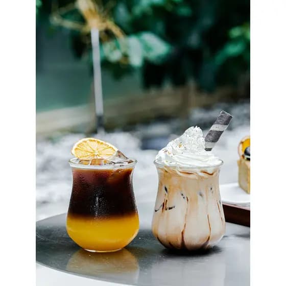 Copo de café americano com alto teor de borosilicato, copo de café com cheiro transparente, copo de degustação, criativo
