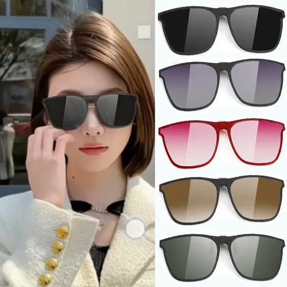 Óculos de miopia óculos de sol clip-on masculino condução pesca Ultra-leve óculos de visão noturna GM óculos polarizados
