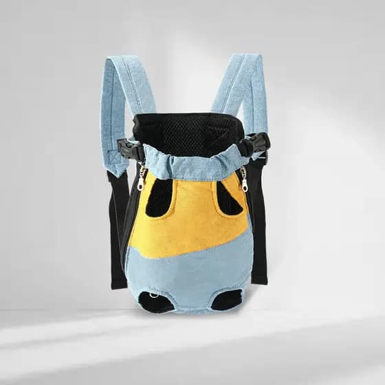 Mochila portátil para passeio de cachorro, alça peitoral para animais de estimação, bolsa para carro, ferramenta portáti