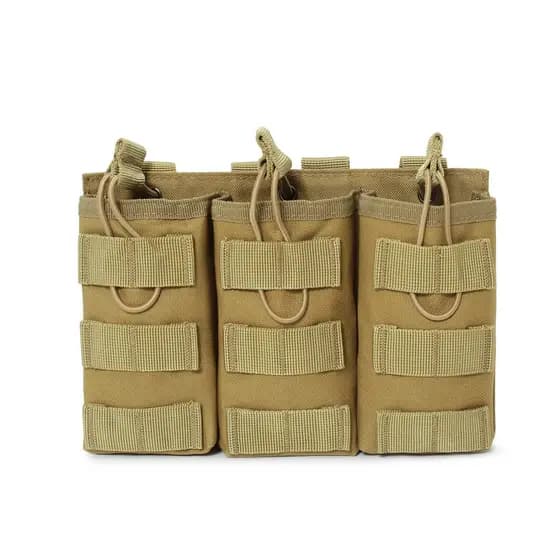 Saco triplo tático colete de campo Molle acessório saco ventilador militar SC M4 revista saco de armazenamento multifunc