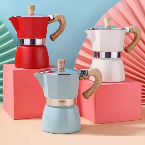 Moka pote doméstico pote de café expresso máquina de fazer café fermentação manual italiano pote de extração de cerveja