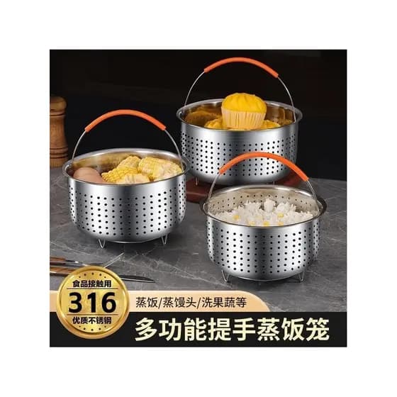 Panela elétrica de arroz a vapor de aço inoxidável Separação Universal de sopa de arroz Arroz cozido no vapor Ferramenta