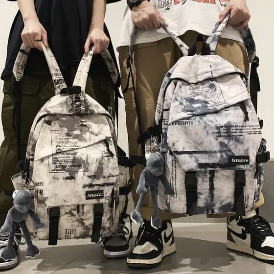 Mochila masculina mochila europeia americana moda ensino médio estudantes universitários estudantes do ensino médio 2025