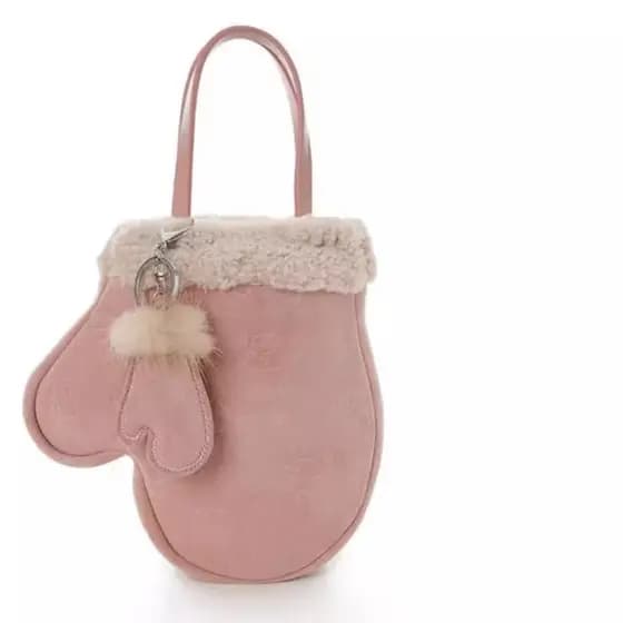 Bonito raro estranho pequena bolsa de ombro bolsa de ombro inverno bonito divertido capa de lã botas bolsa para celular