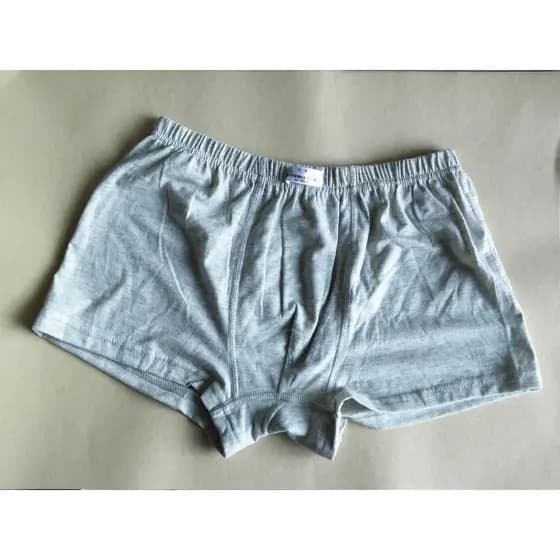 Novo cinza claro 07-1 calças roupa interior padrão Shorts Modal mistura de algodão azul marinho Boxer masculino esportes