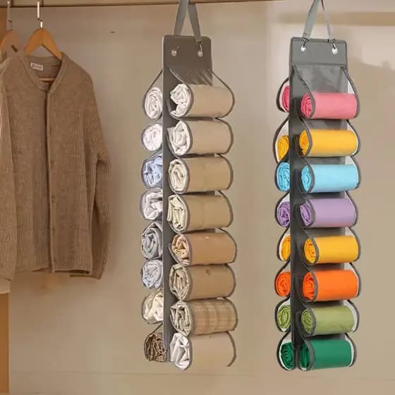 Saco de armazenamento doméstico Multi-grade fixado na parede dormitório saco de armazenamento de roupas multifuncional g