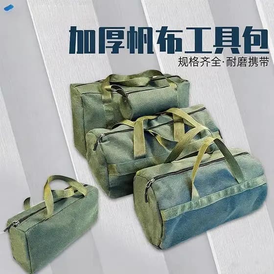 Bolsa de ferramentas de lona espessada, resistente ao desgaste, ferramentas de Hardware, eletricista, bolsa de reparo de