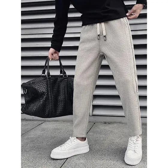 Calça de moletom Skinny masculina primavera outono inverno calças Street Wear calças masculinas 2025 novo estilo calças