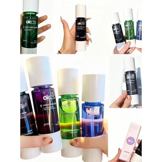 OKCS Split Tipo Reparação Cuidados com os Cabelos Óleo Essencial Forte Fragrância Bloqueio Cor Suave Brilhante Tingiment