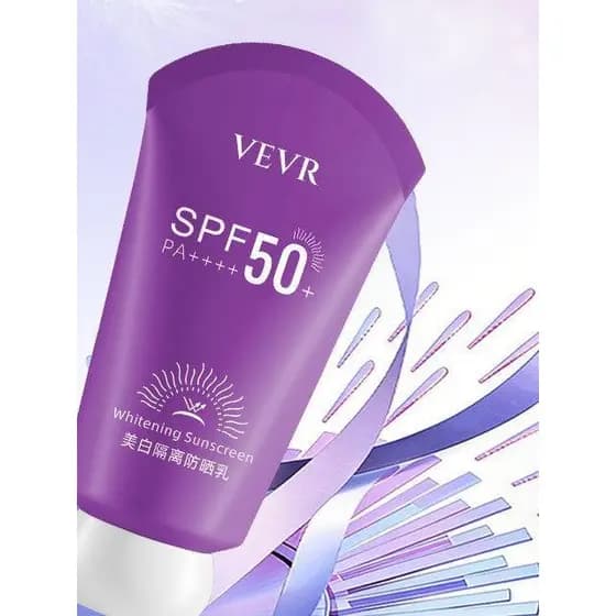 VEVR clareamento isolamento protetor solar loção refrescante não gorduroso anti-ultravioleta impermeável anti-suor creme