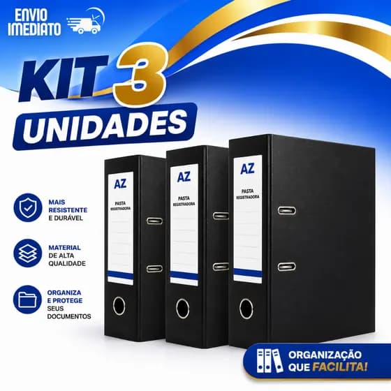 Pasta Registradora AZ Premium Ofício