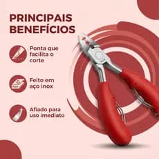 KIT DE UNHA 3 Alicate Cortador Profissional 2 molas em Aço Inox Manicure e pedicure.