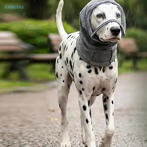 Capa Para Cabeça De Cachorro RYBACURE , Protetores De Orelha Animais De Estimação Ajustáveis , Sem Visão Obstruída , Más