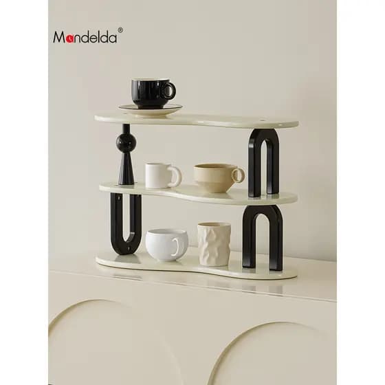 Mandelda casa entrada Desktop chave ornamentos de armazenamento sala estar estilo creme armazenamento copo titular ornam