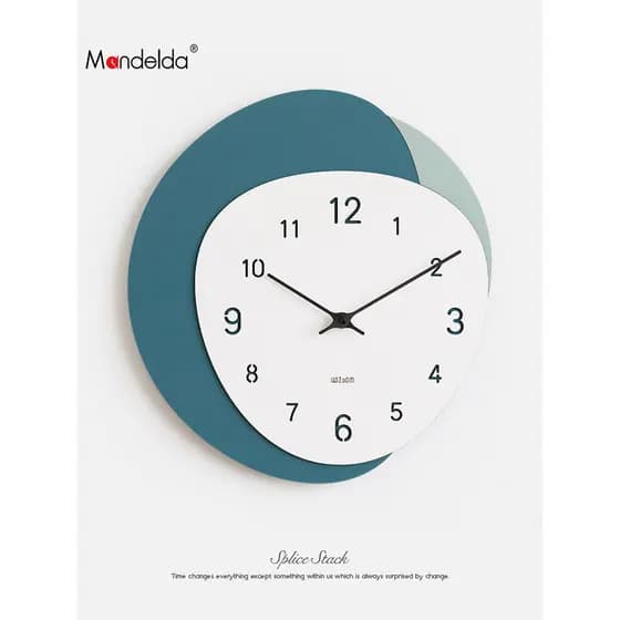 Mandelda influenciador sem perfuração sala de estar relógio criativo casa moderna simples moda Nordic luz luxo relógio d