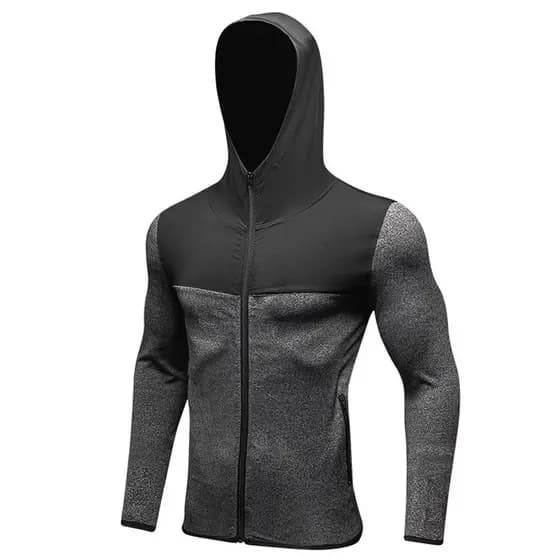 Ginásio wear masculino de secagem rápida apertado correndo wear treinamento esportivo de manga comprida de secagem rápid