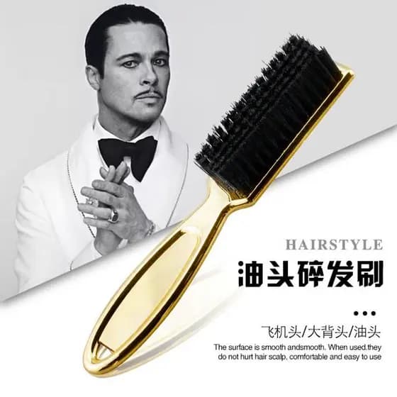 Cabelo quebrado varrendo gravura barba varrendo barba escova de limpeza óleo cabeça ferramenta salão cabeleireiro cabele