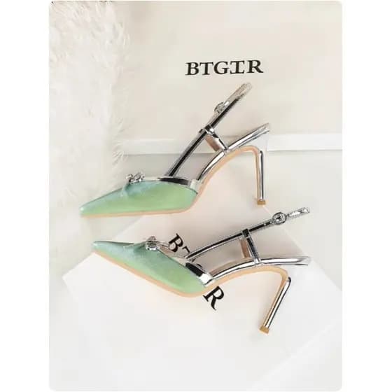 2025 novo estilo com saia sapatos femininos Bowknot gigante olhar sandálias de salto alto Stiletto elegante high-End