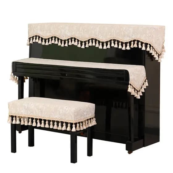 High-end luz de luxo piano Anti-poeira capa de piano de alta qualidade pano moderno simples capa de piano americano meia