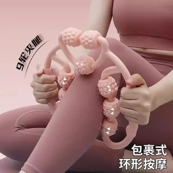 Anel perna clipe massageador perna relaxamento muscular massageador não-espuma rolo fogão ferramenta útil fogão