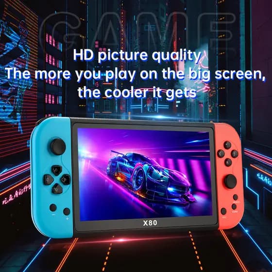 Novo estilo Console de jogos Polegada cartão portátil HD tela grande clássico Arcade portátil portátil