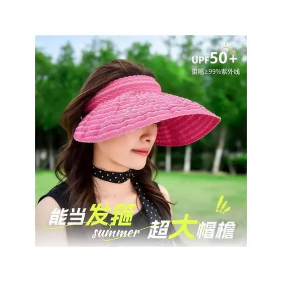 Versão coreana chapéu feminino bandana vazio chapéu superior verão novo estilo Anti-ultravioleta grande borda chapéu de