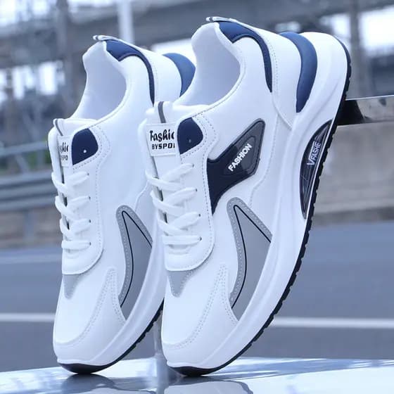 Tênis de couro sapatos masculinos 2024 outono branco tênis de corrida masculino à prova dwaterproof água sapatos casuais
