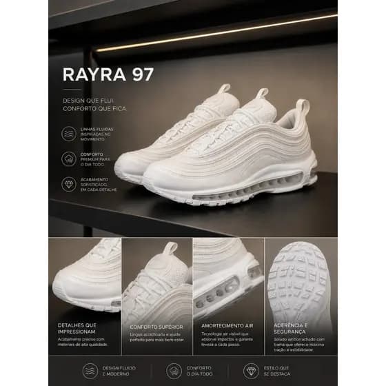 TENIS CONFORTAVEL E LEVE ESTILO E CASUAL