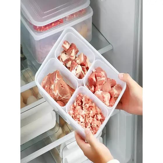 Caixa de compartimento de carne congelada para geladeira, caixa de preservação de carne, produto comestível, caixa de ar