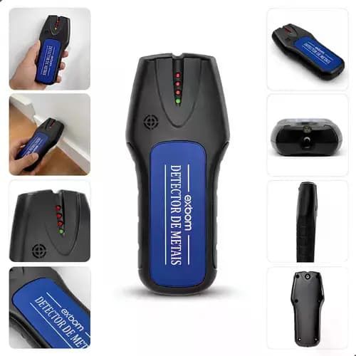 Detector De Metal Parede Virga Cabos Canos Sensor Digital Scanner de obstáculos Alarme Sonoro Casa Construção