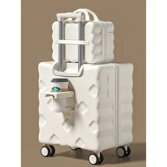 JK qualidade pequena mala 67cm embarque pequeno 18 carrinho de viagem de curta distância mala feminina Mini pode ir no a